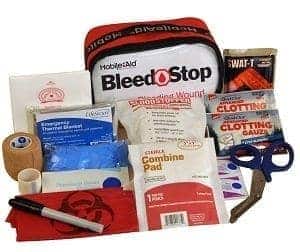 BleedStop Single 100 Bleeding Wound Trauma First Aid Kit