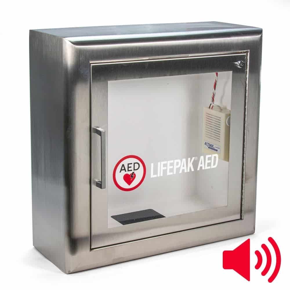 Physio-Control Surface Mount Stainless Steel AED Cabinet