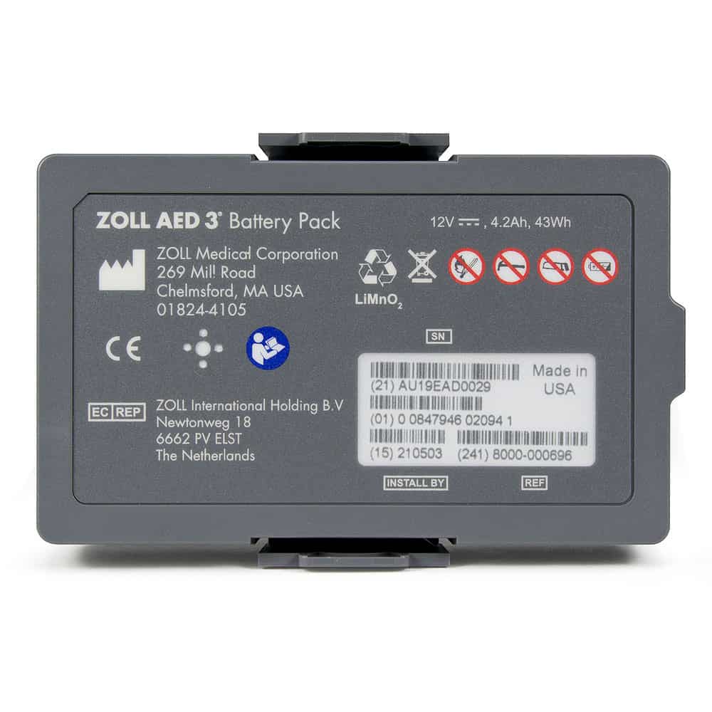 Zoll AED 3 Non-rechargeable Lithium Battery, 5-year